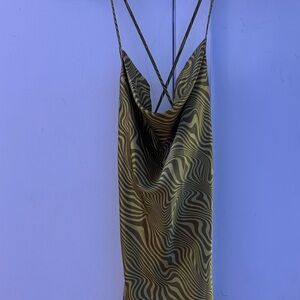 Strappy Zebra Print Dress